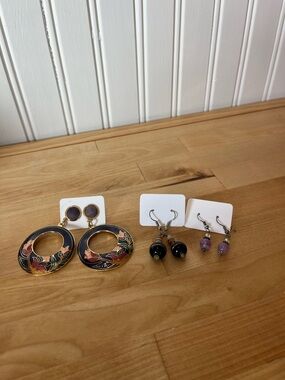 3 sets of Earrings